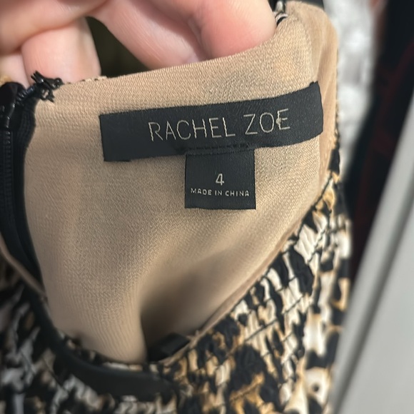 Rachel Zoe Silk leopard print maxi dress with leather straps - Picture 8 of 9